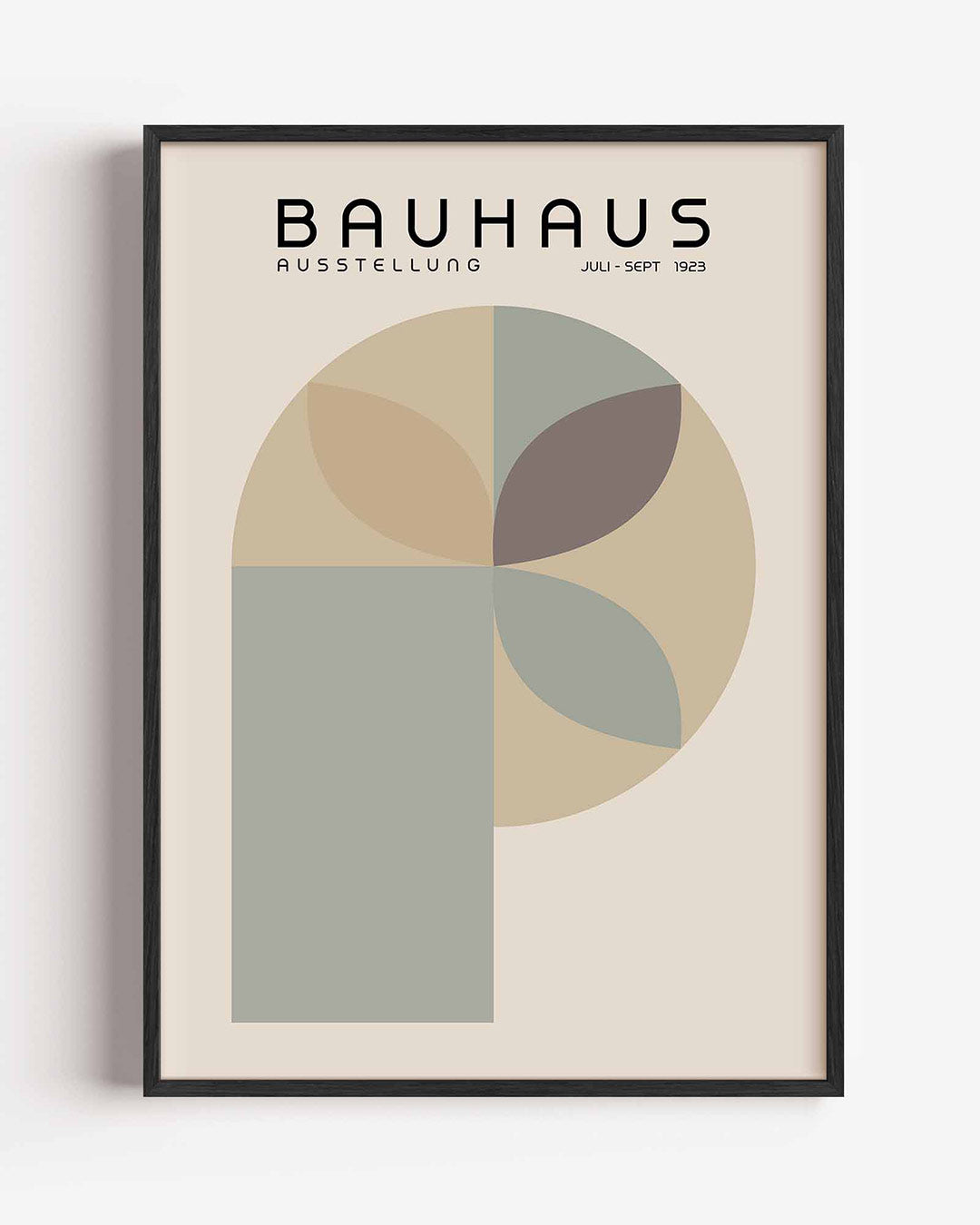 Vorm en balans – staande Bauhaus poster als wanddecoratie