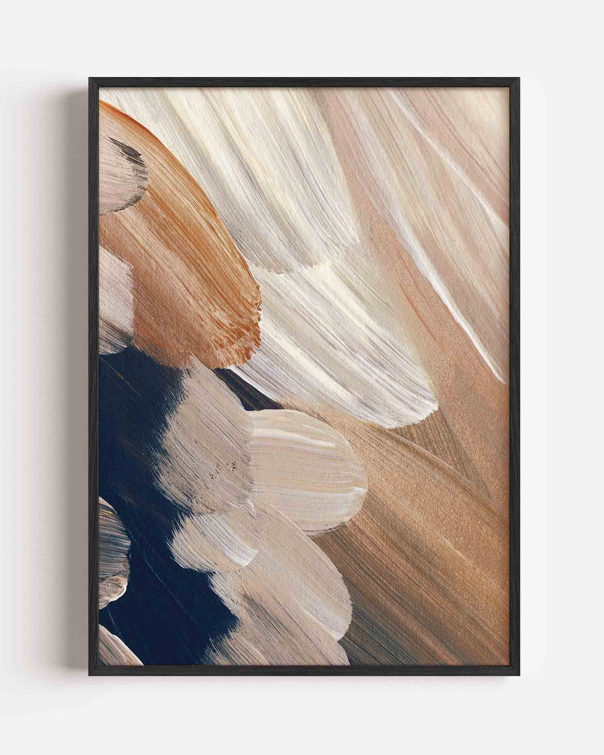 Abstracte penseelstreken – schilderkunst portret poster als wanddecoratie