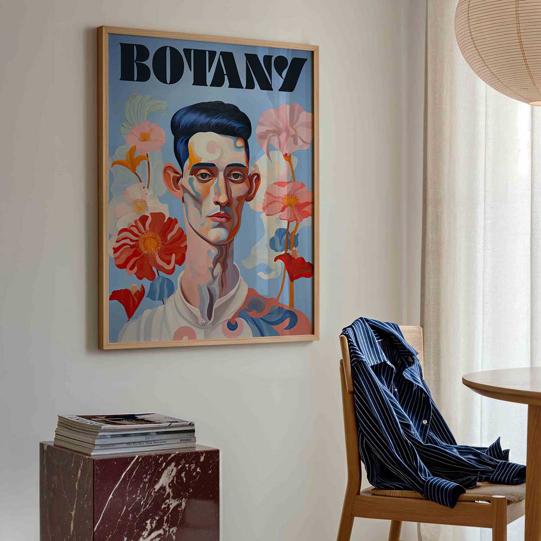 Botanische portret – kleurrijke illustratie poster in staand formaat