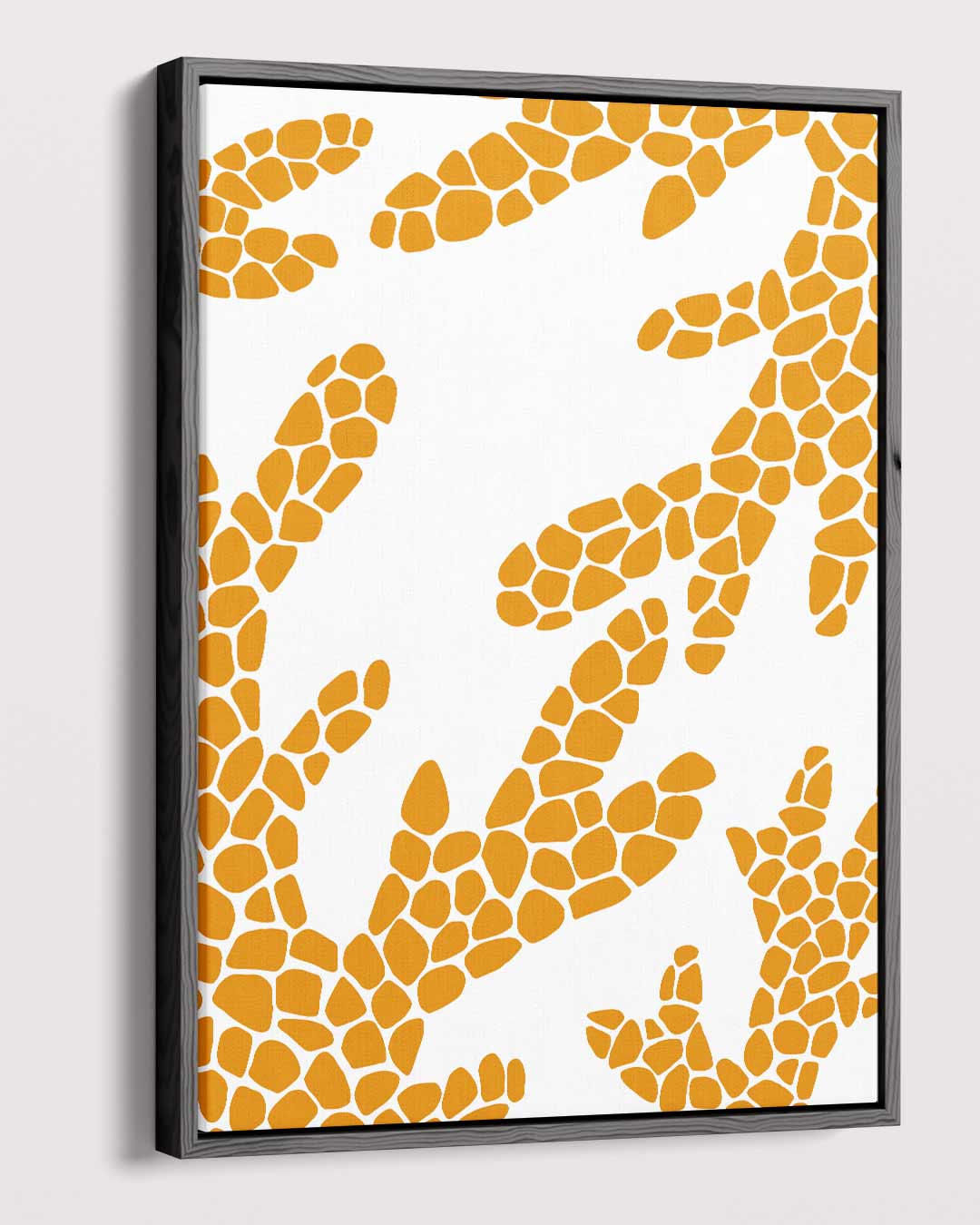 Giraffe Patronen Kunstprint – canvas kunstwerk als wanddecoratie