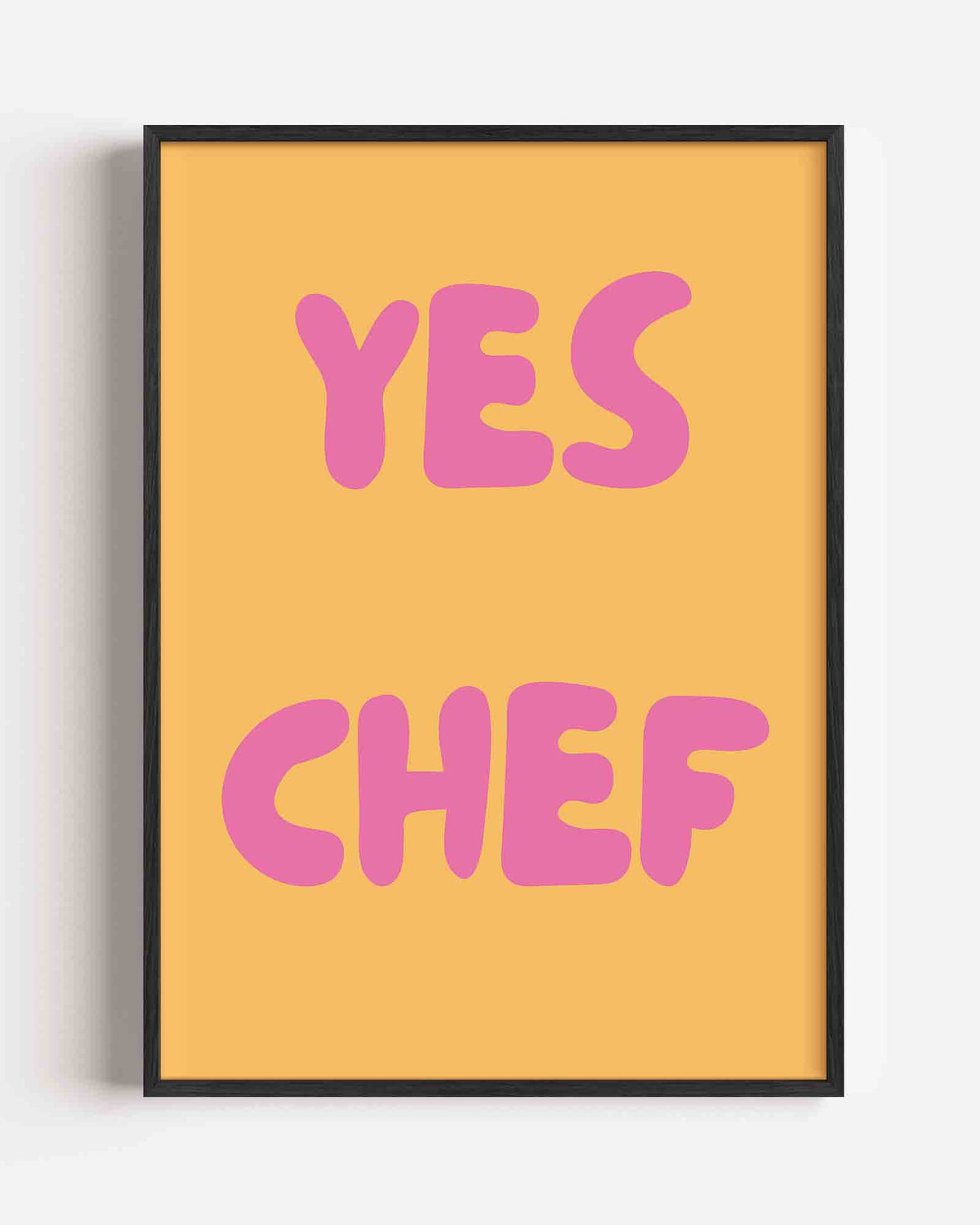 Yes chef – Pop Art portret poster als wanddecoratie