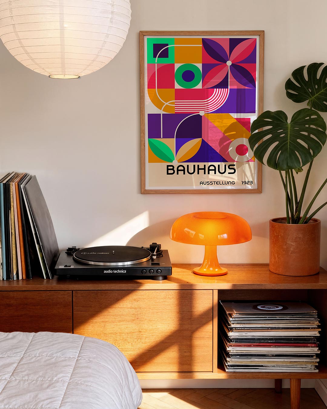 Vorm en kleur – moderne Bauhaus wandkunst als poster