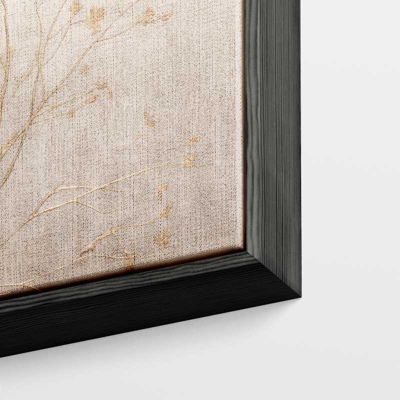 Gouden Takken in Mist – portret wandkunst van WallArtistic