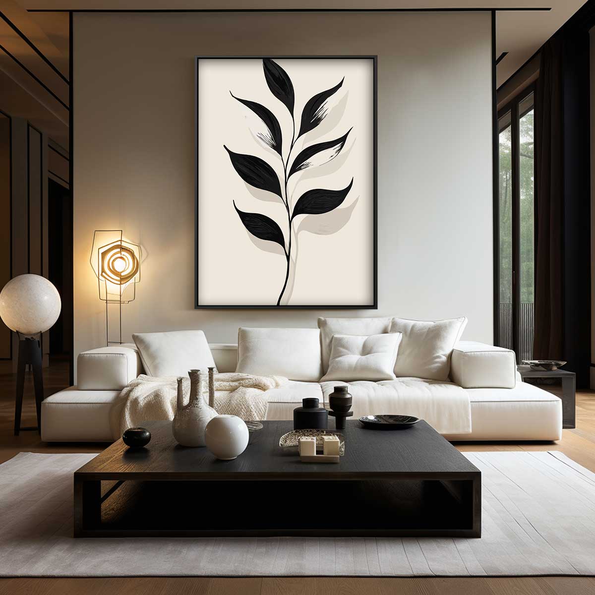 Minimalistische Botanische Illustratie – modern portret kunstwerk van WallArtistic