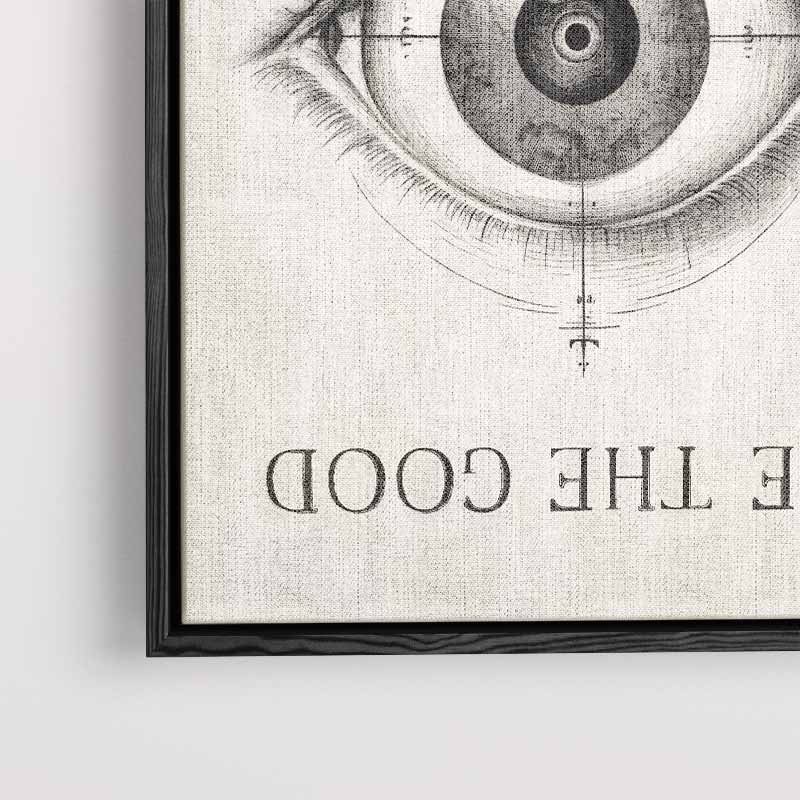 Positieve Blik – modern portret kunstwerk van WallArtistic