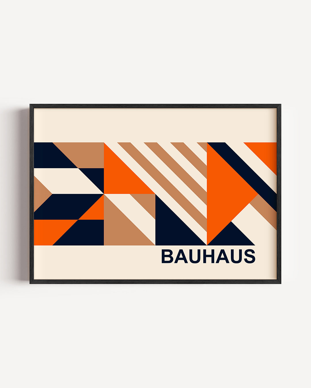 Abstracte – liggende Bauhaus poster als wanddecoratie