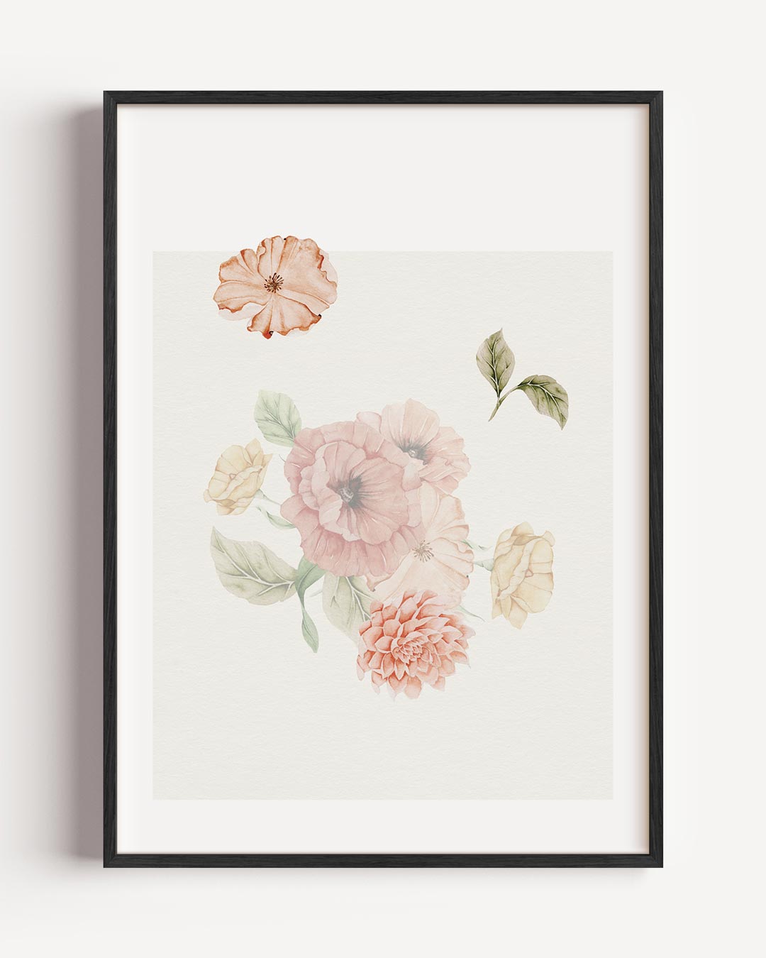 Elegante Bloemenpracht – bloemen portret poster als wanddecoratie