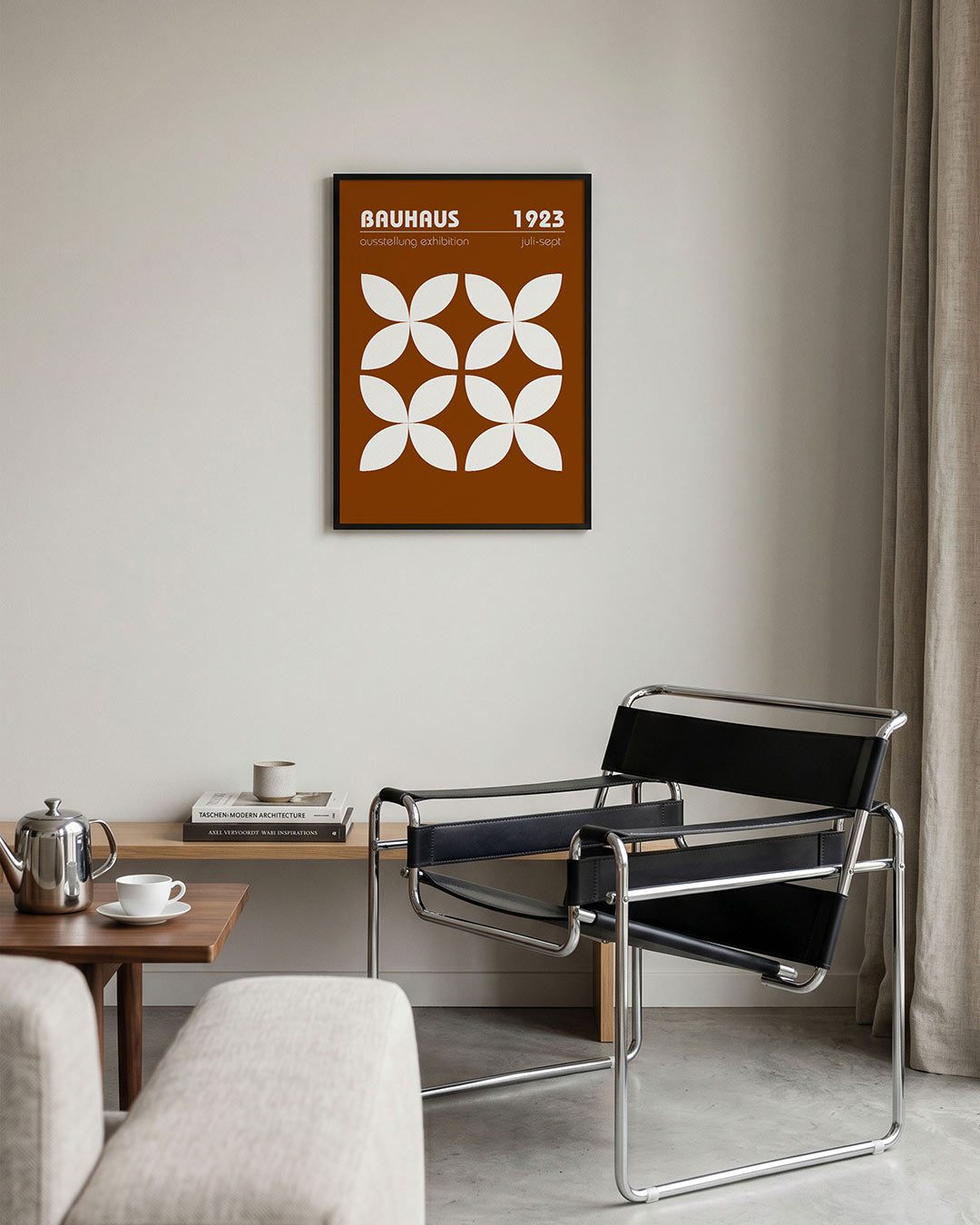 Vorm en balans – geometrische Bauhaus poster in staand formaat