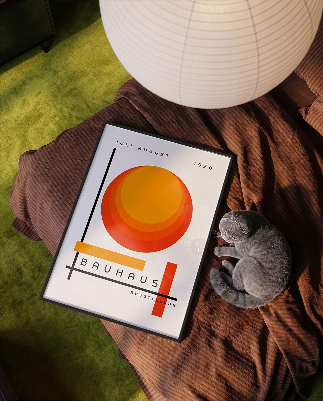Vorm en kleur – moderne Bauhaus wandkunst als poster