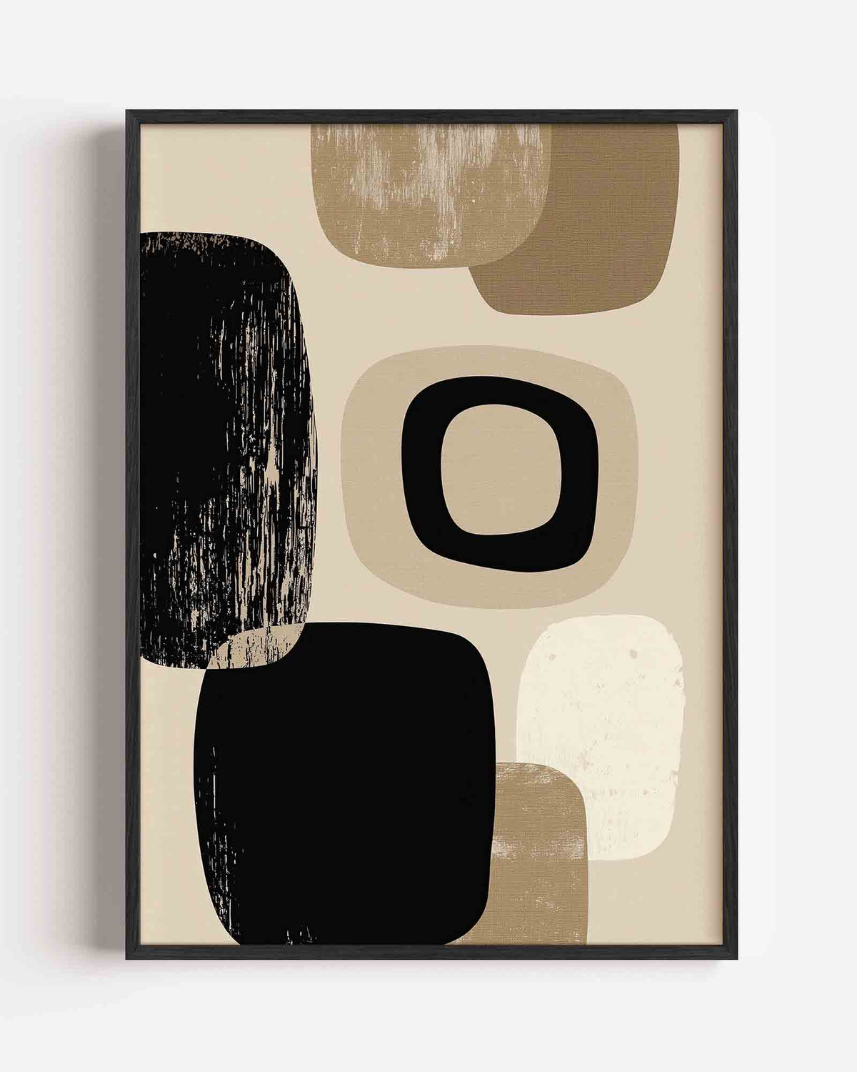Abstracte vormen – abstracte portret poster als wanddecoratie