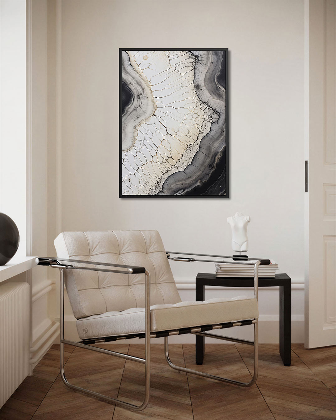 Organische lijnen – staand wanddecoratie kunstwerk
