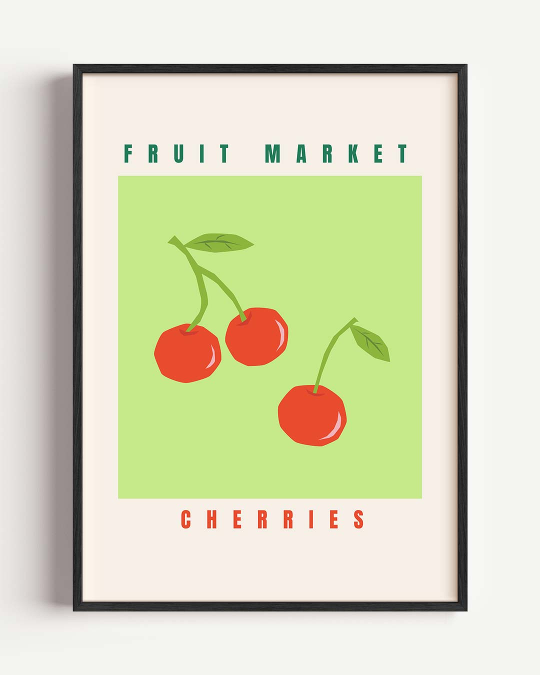 Fruitsige Kersen – keuken portret poster als wanddecoratie