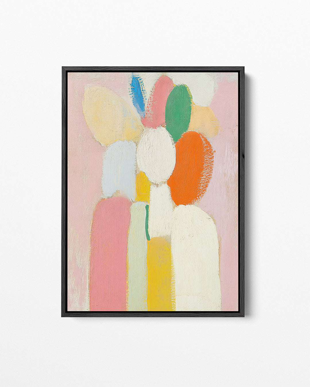 Kleurrijke vormen – staand wanddecoratie kunstwerk