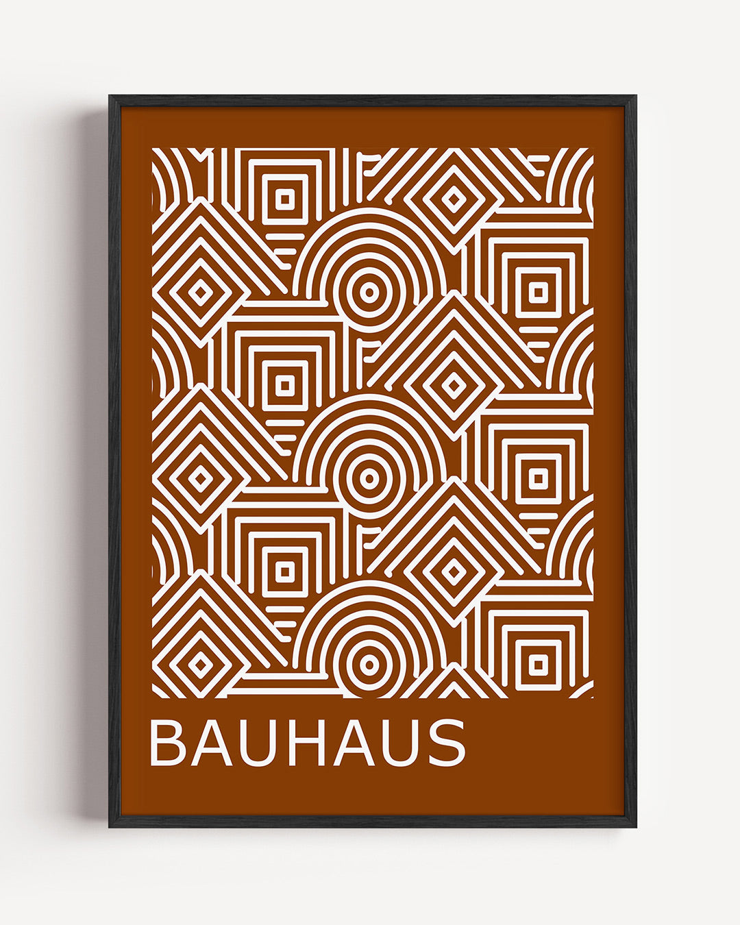 Lijnen en patronen – staande Bauhaus poster als wanddecoratie