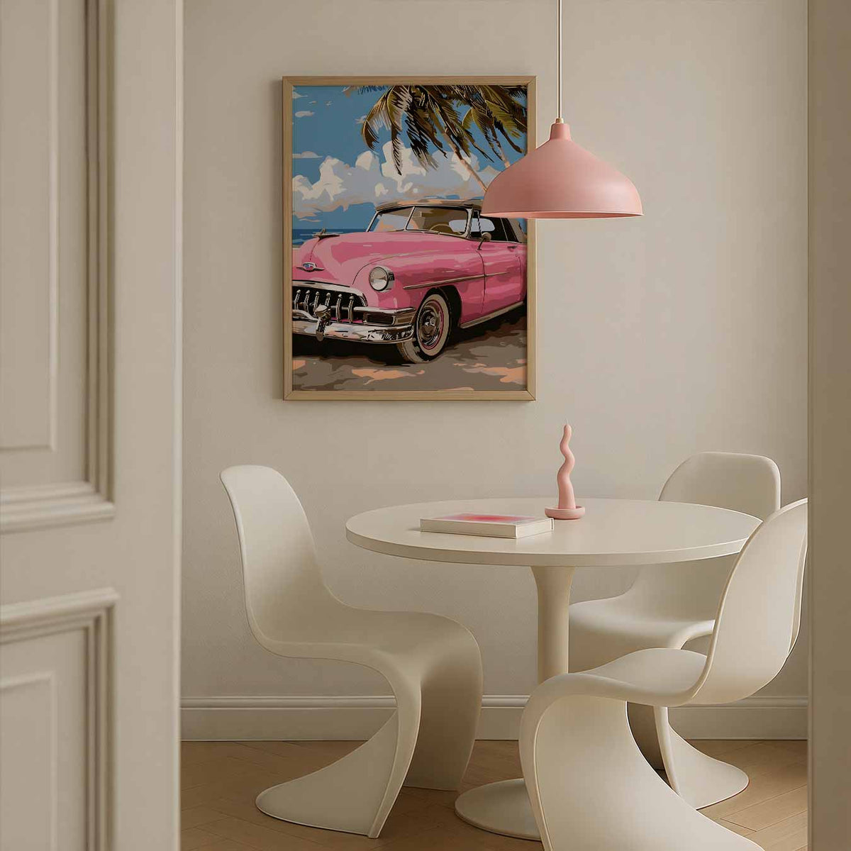 Retro Strandavontuur – Streetart wandkunst als portret poster