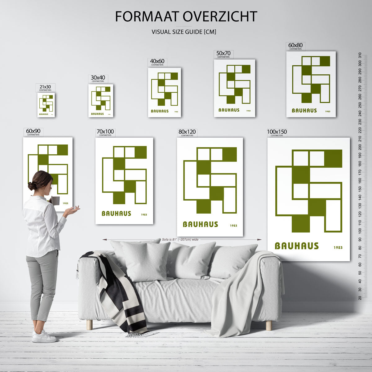Vorm en balans – Bauhaus poster als moderne geometrische wanddecoratie