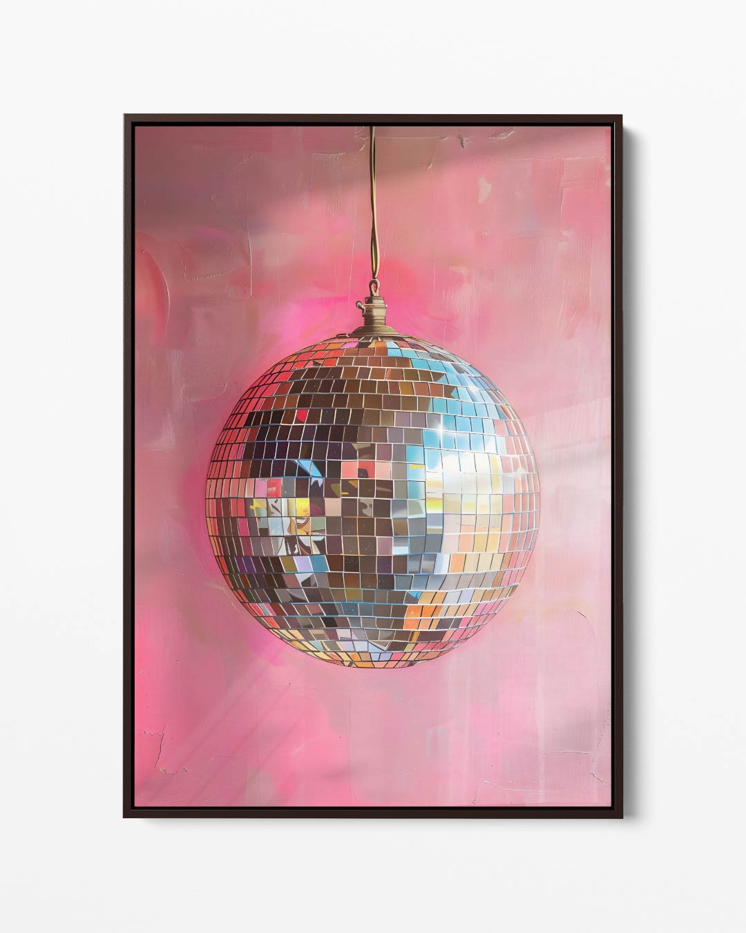 Discoballen Droom – portret kunstwerk als wanddecoratie