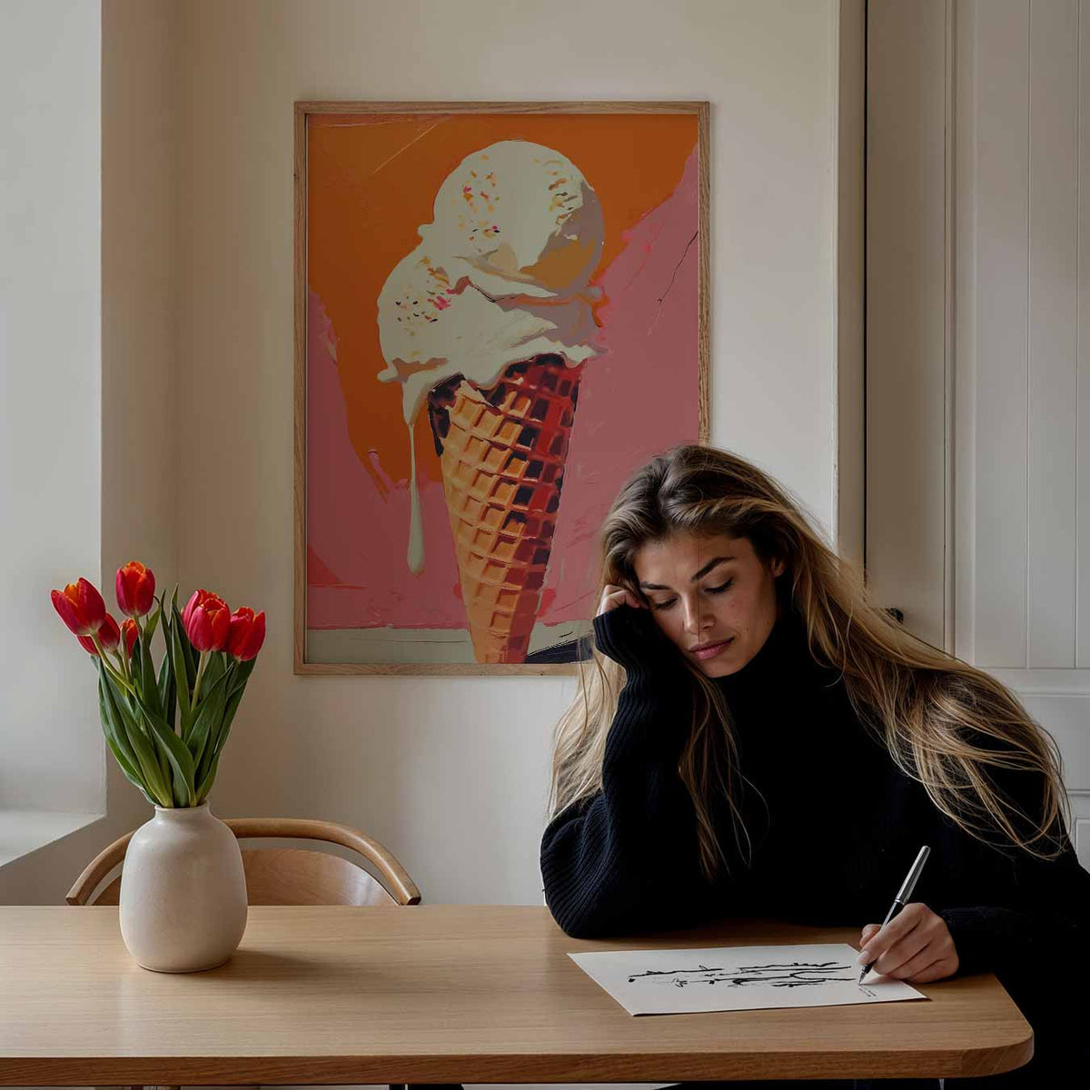 Ijsliefhebber – keuken portret poster, afbeelding 7