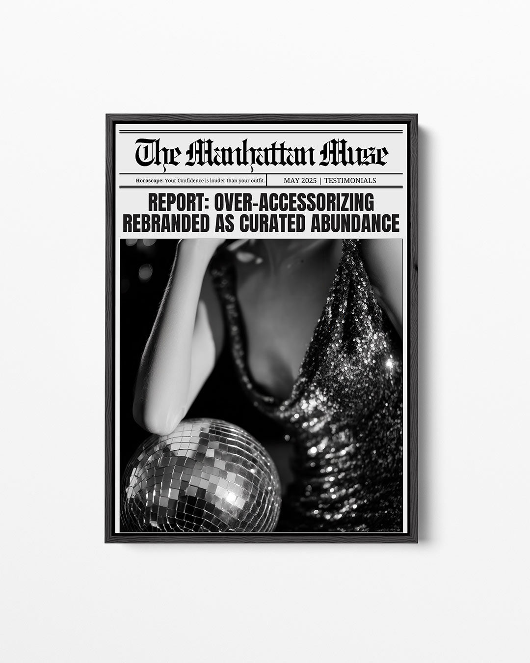 Glinsterende elegantie – staand wanddecoratie kunstwerk