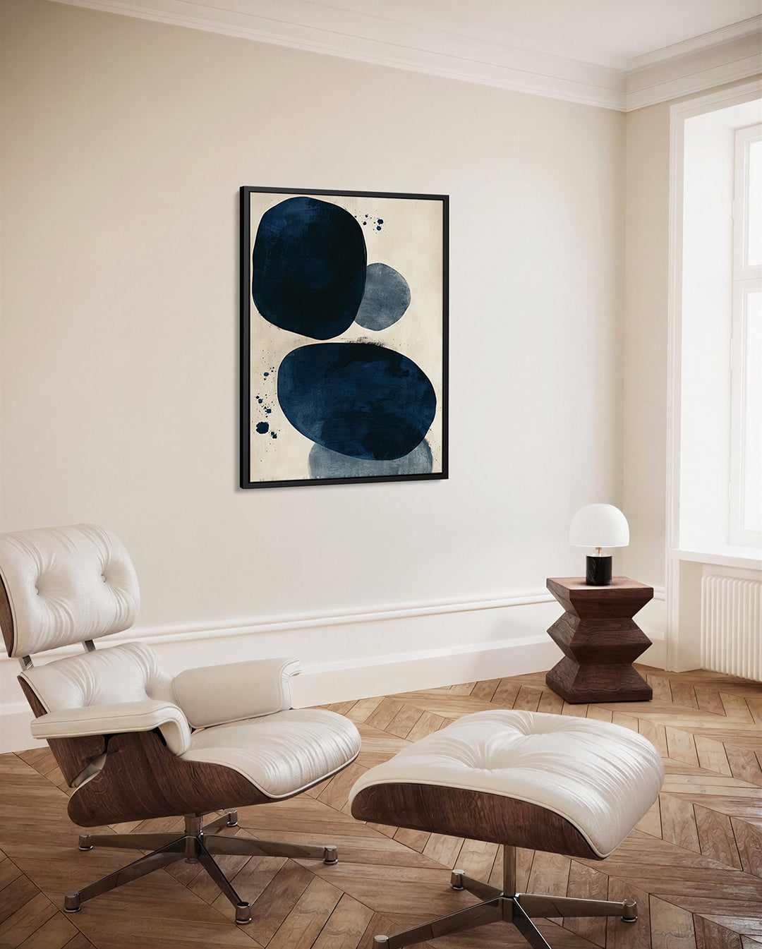Organische vormen compositie – staand wanddecoratie kunstwerk