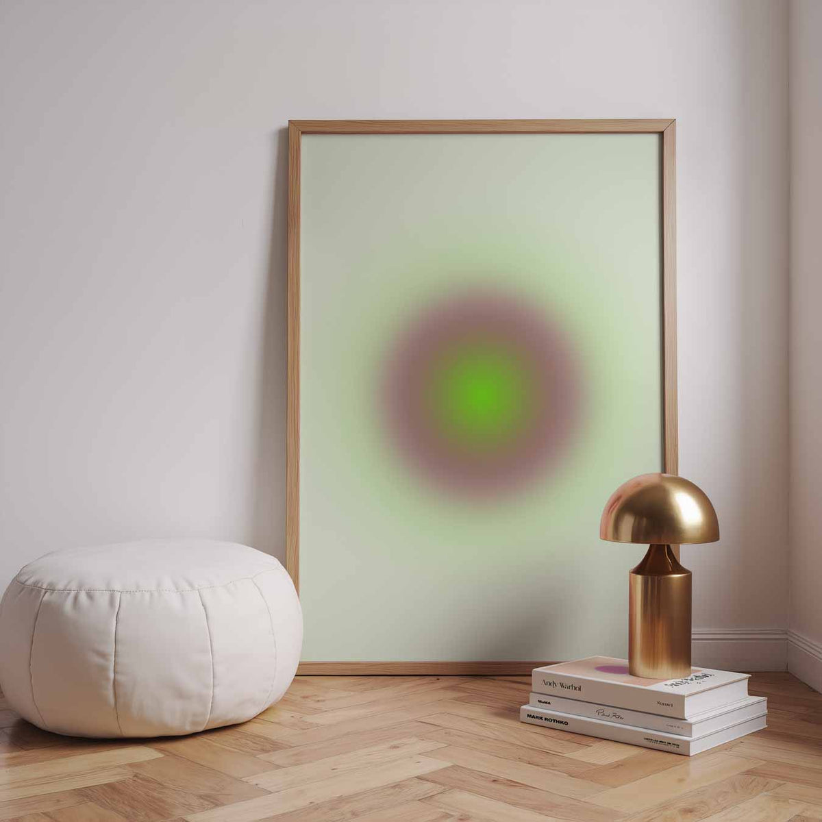 Stralende Aura Mandala – staande muurposter met mindful uitstraling
