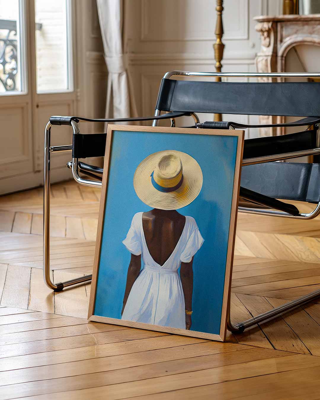 Zomerse Elegantie – urban poster in staand formaat