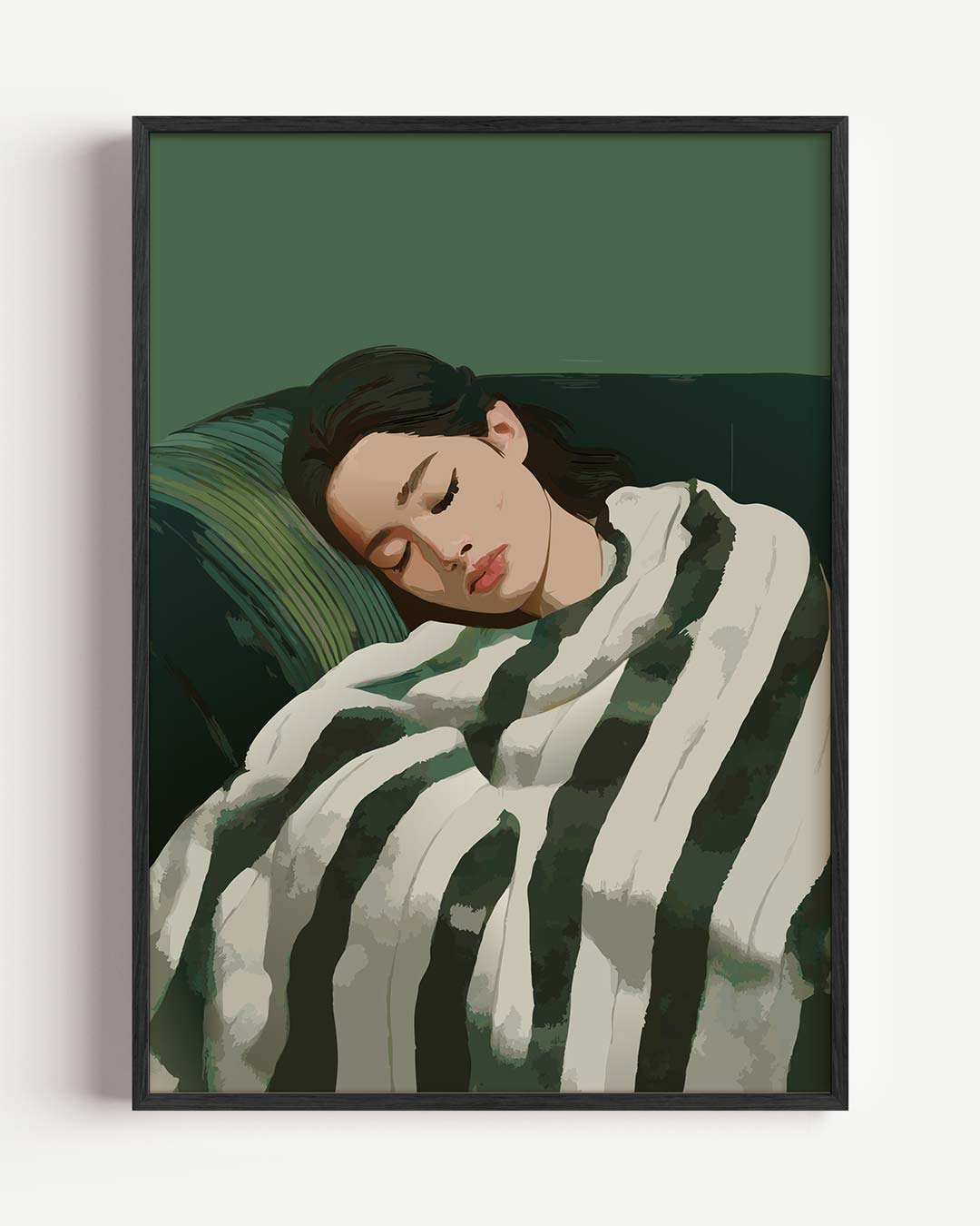 Dromerige Rustgevende – zomer portret poster als wanddecoratie