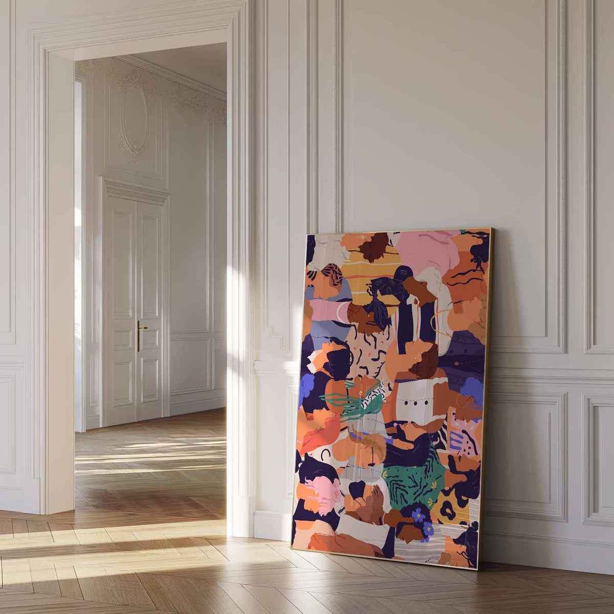 Vrolijke Karakters – urban poster in staand formaat