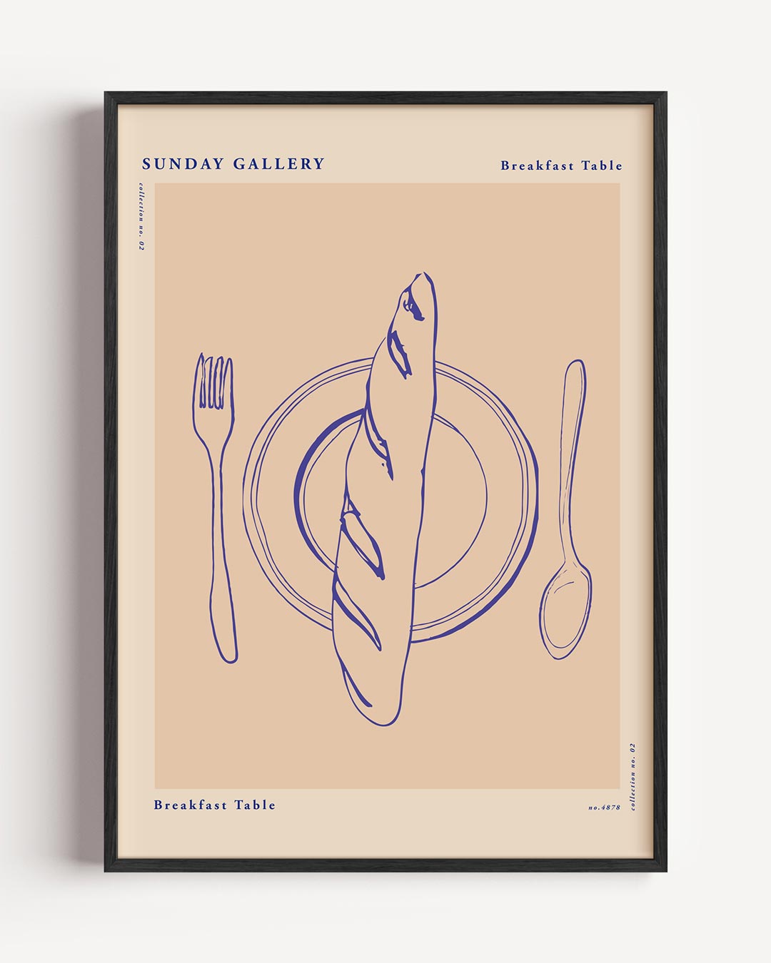 Stijlvolle Ontbijt – keuken portret poster als wanddecoratie