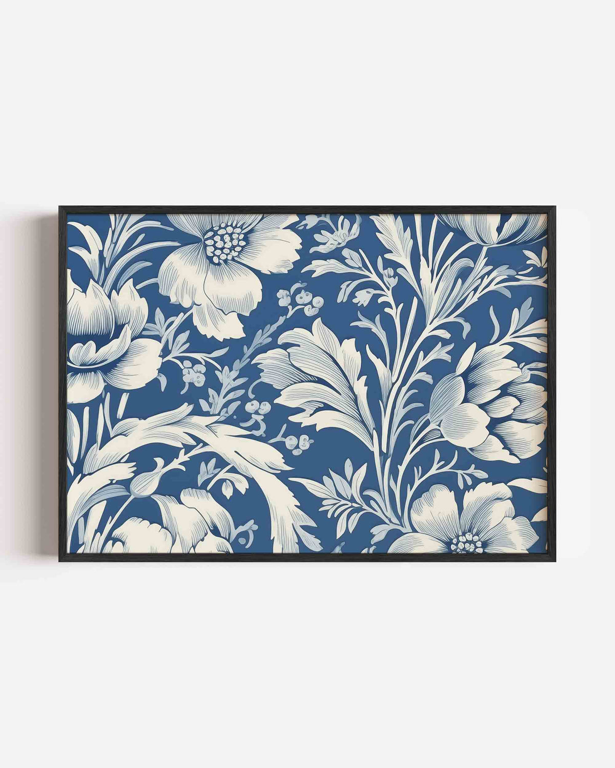 Bloemen en bladeren – bloemen landscape poster als wanddecoratie