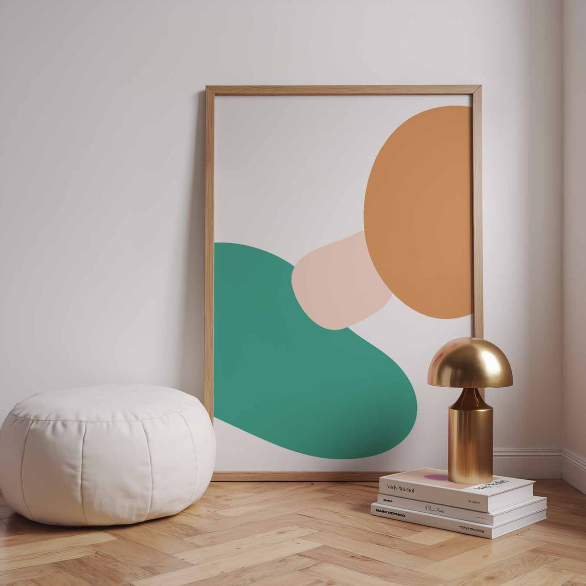Moderne Abstracte Kunstposter – staande kleurrijke abstracte wanddecoratie van WallArtistic