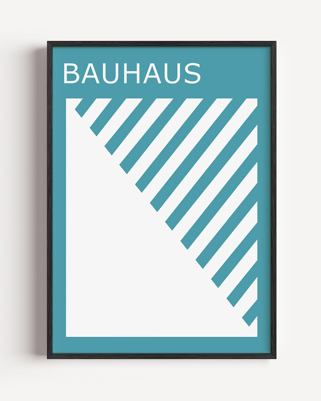 Lijnen en vlakken – staande Bauhaus poster als wanddecoratie