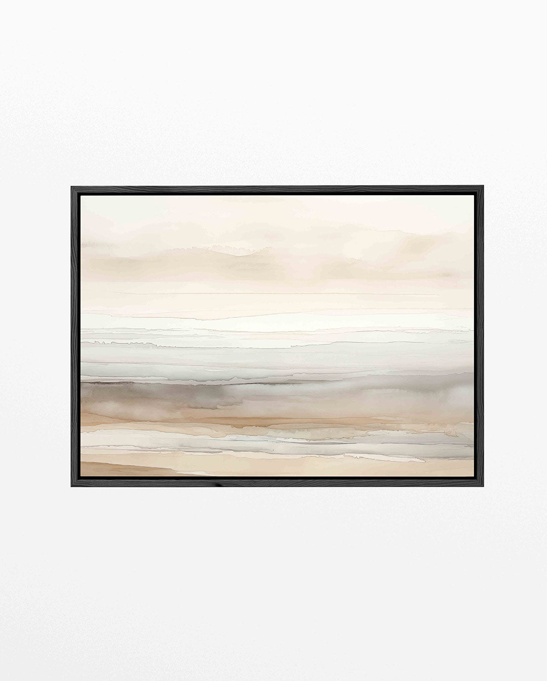 Zachte lijnen landschap – liggend abstract kunstwerk