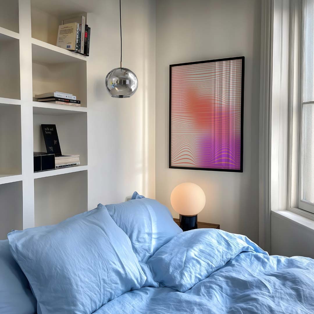 Kleurrijke Dynamiek Wandposter – staande kleurrijke abstracte wanddecoratie van WallArtistic