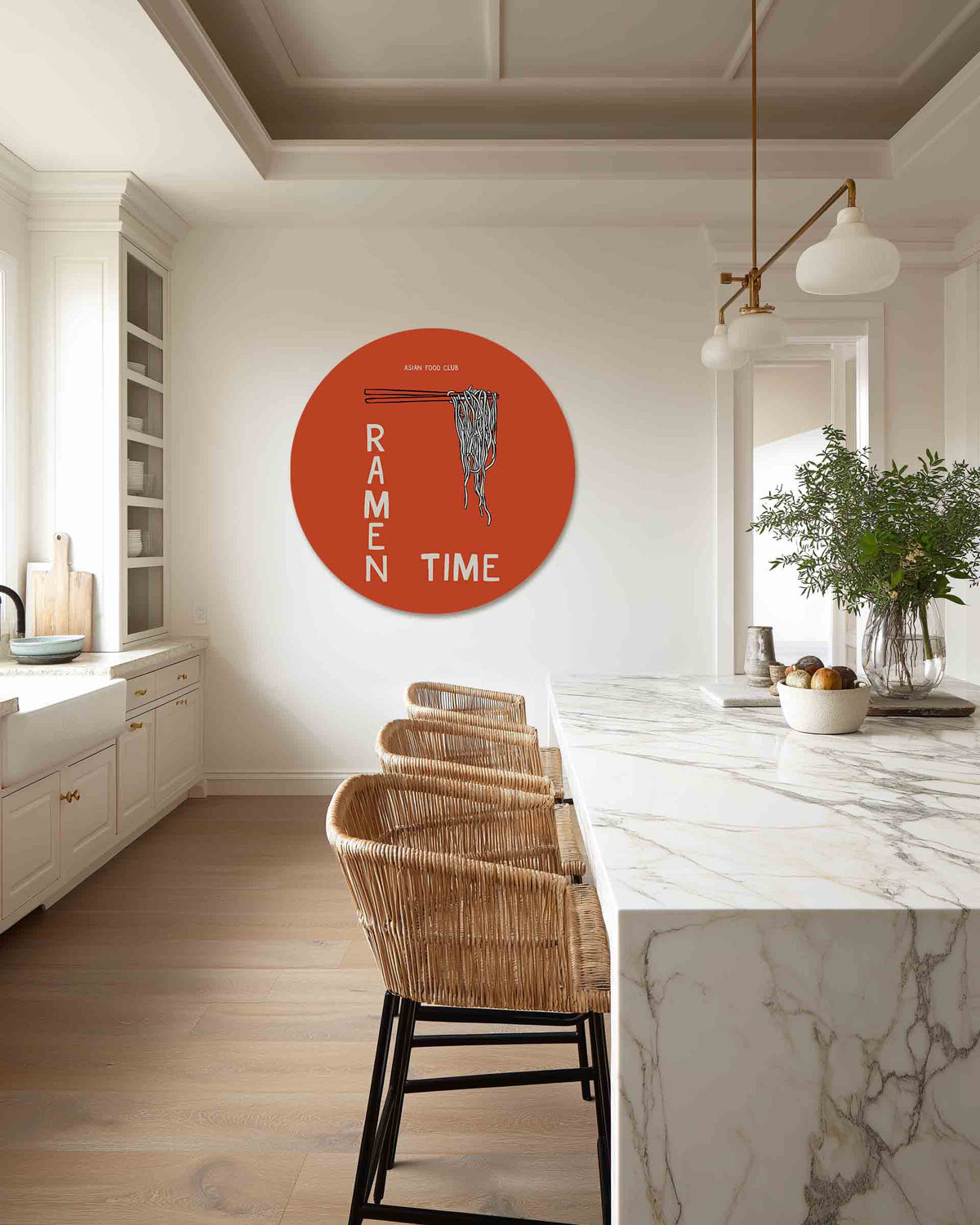 Ramen time – safari muurcirkel als ronde wanddecoratie