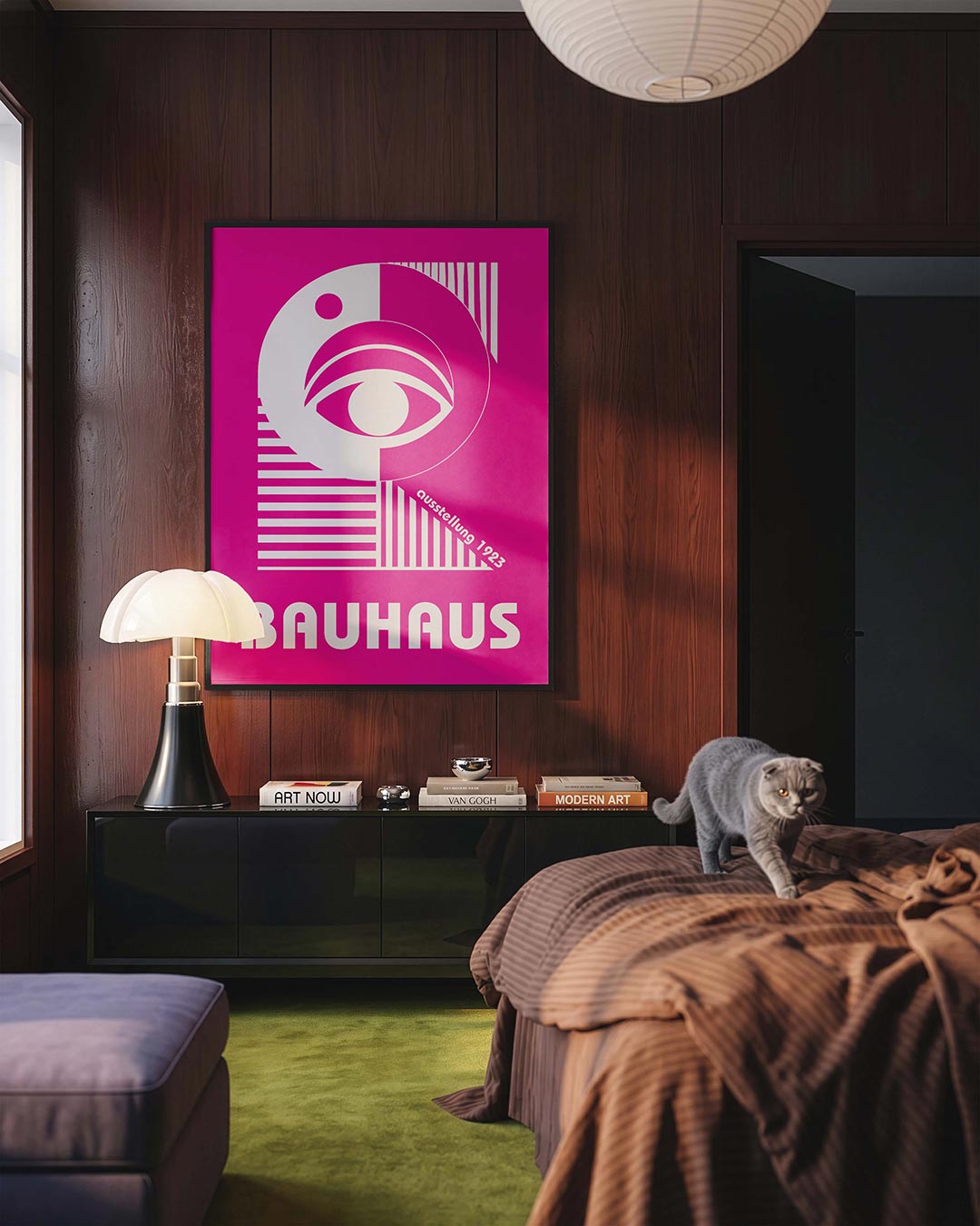  – geometrische Bauhaus poster in staand formaat