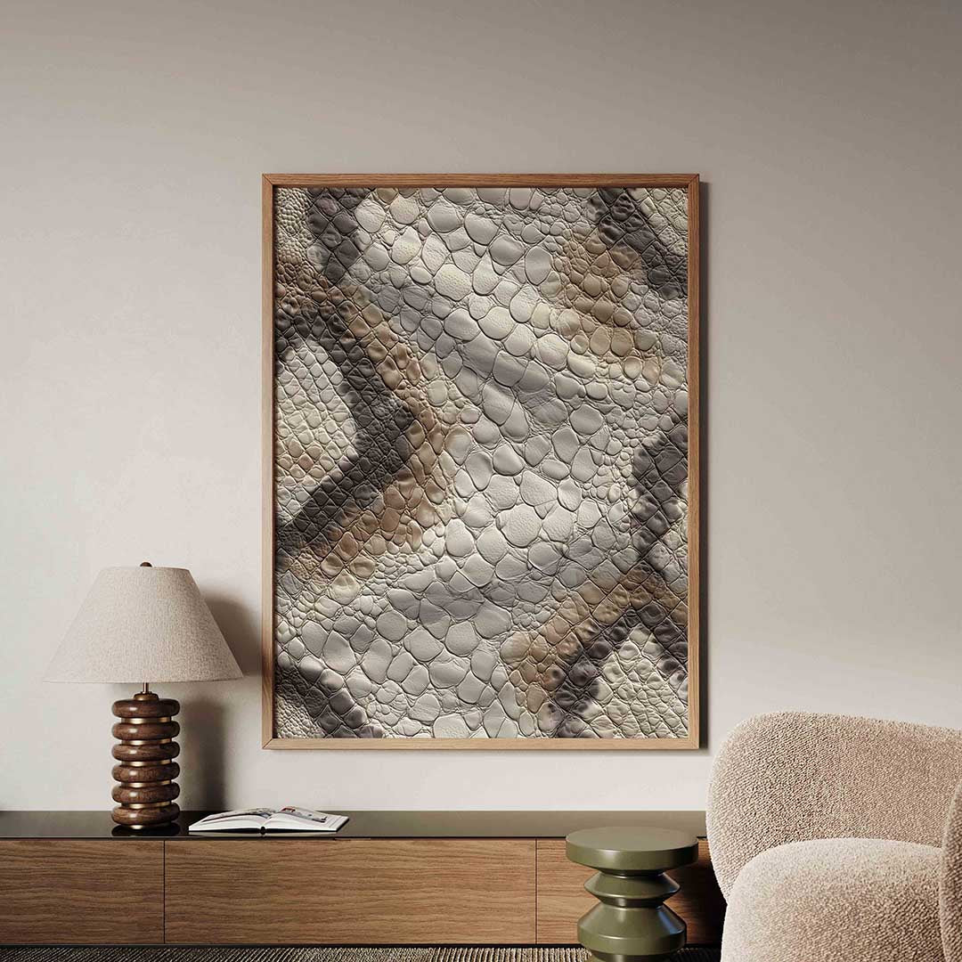 Reptieltextuur – safari poster in staand formaat