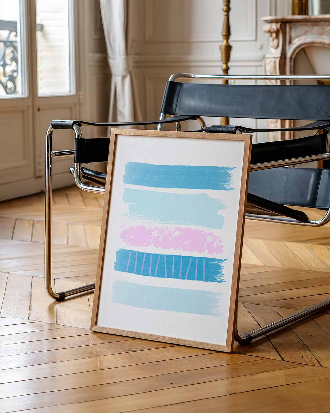 Kleurrijke Dromen Wanddecoratie – staande muurposter met zomerse uitstraling