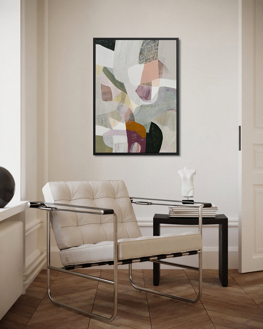 Organische vormen – kunstwerk als stijlvolle wanddecoratie