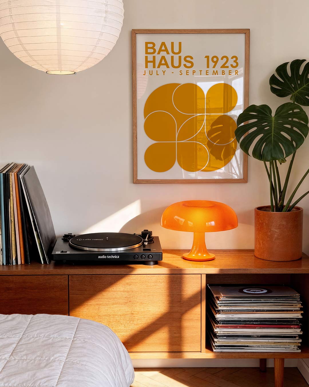 Vormen en vlakken – geometrische Bauhaus poster in staand formaat