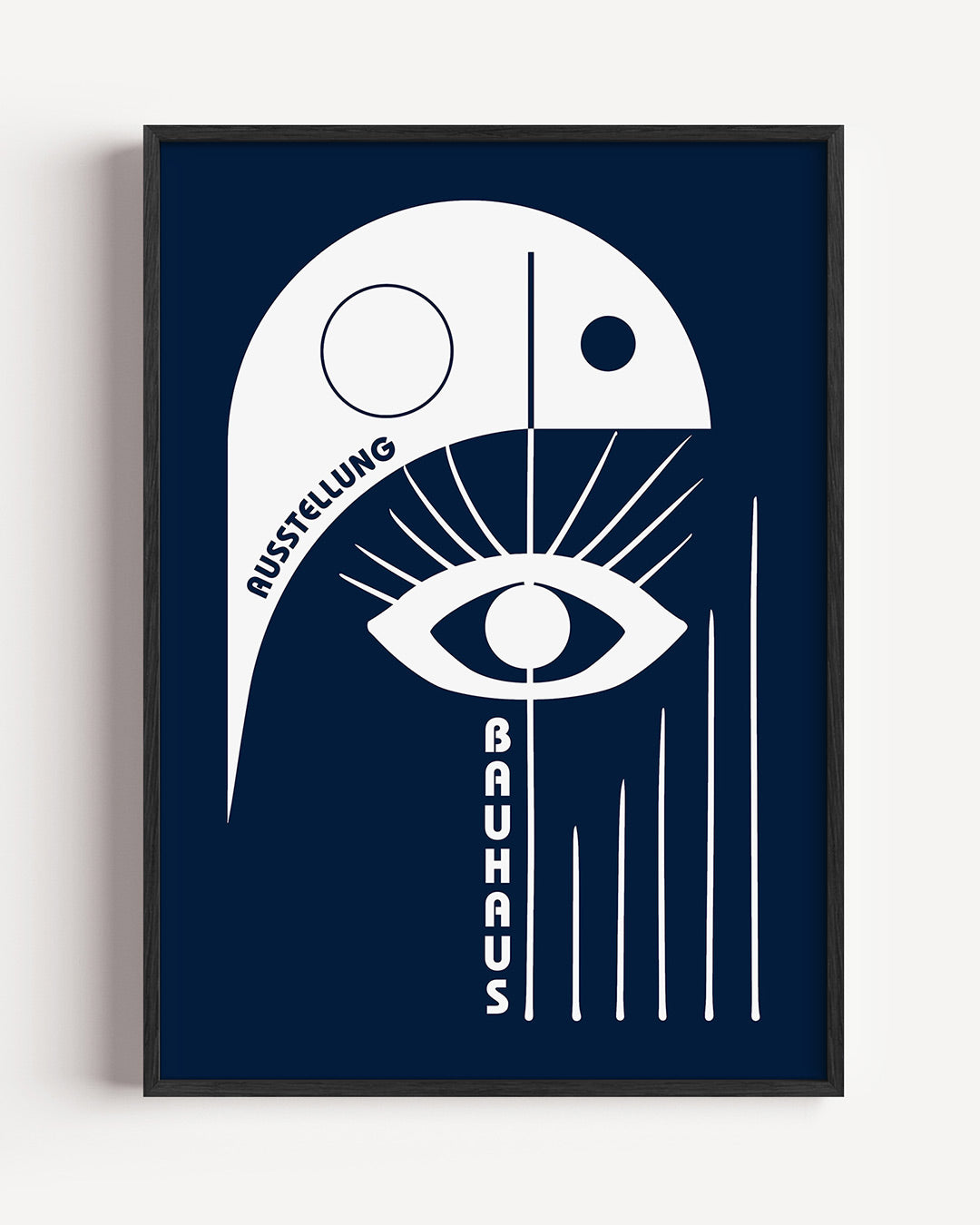 Vormen en lijnen – staande Bauhaus poster als wanddecoratie