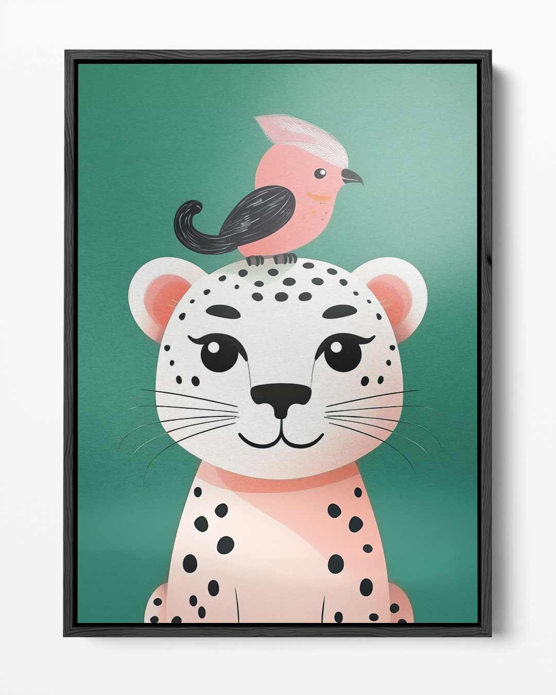 Vrolijke Vrienden Dierenschilderij – portret kunstwerk als wanddecoratie