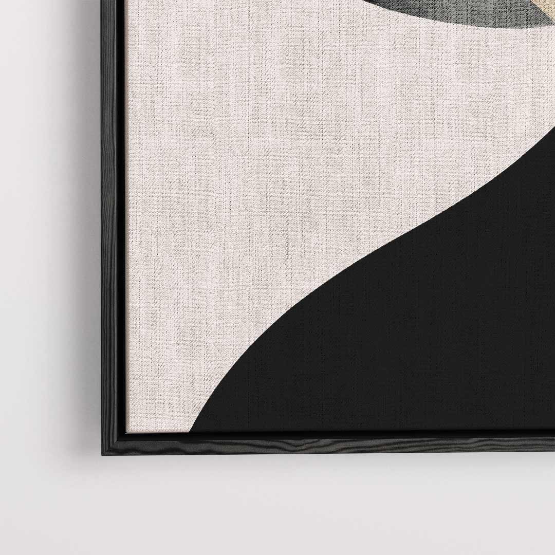 Elegante Abstracte Golf – dibond kunstwerk als wanddecoratie