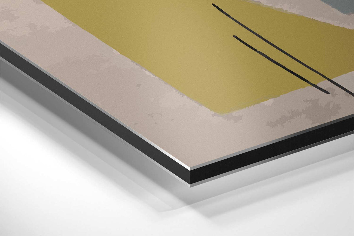 Abstracte Geometrische Vormen – canvas kunstwerk als wanddecoratie