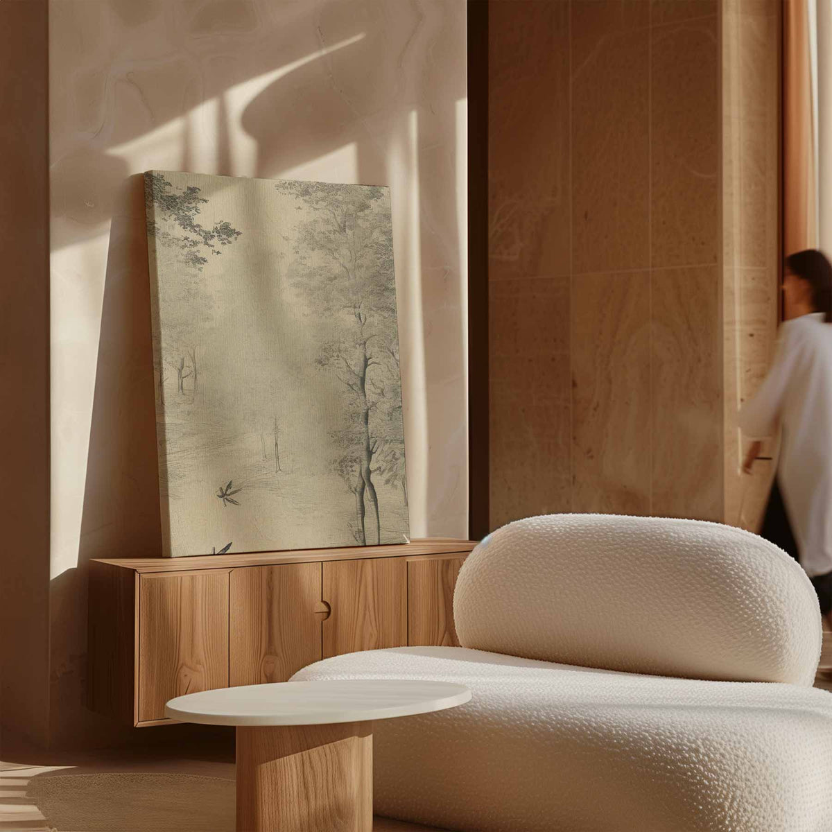 Mystieke Boswandeling – staande wandkunst voor woonkamer of interieur