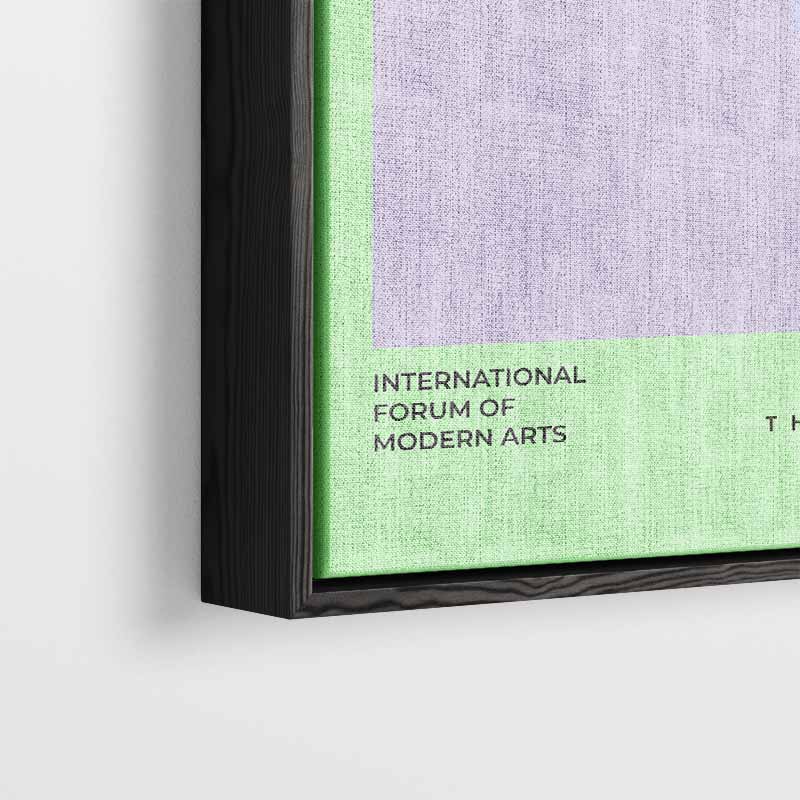 Abstracte Bloemimpressie – dibond wanddecoratie in staand formaat