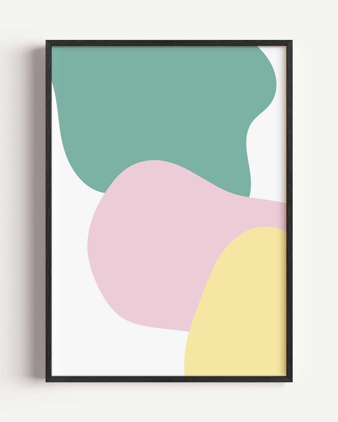 Kleurrijke Vormen Abstracte – kleurrijke abstracte portret poster als wanddecoratie