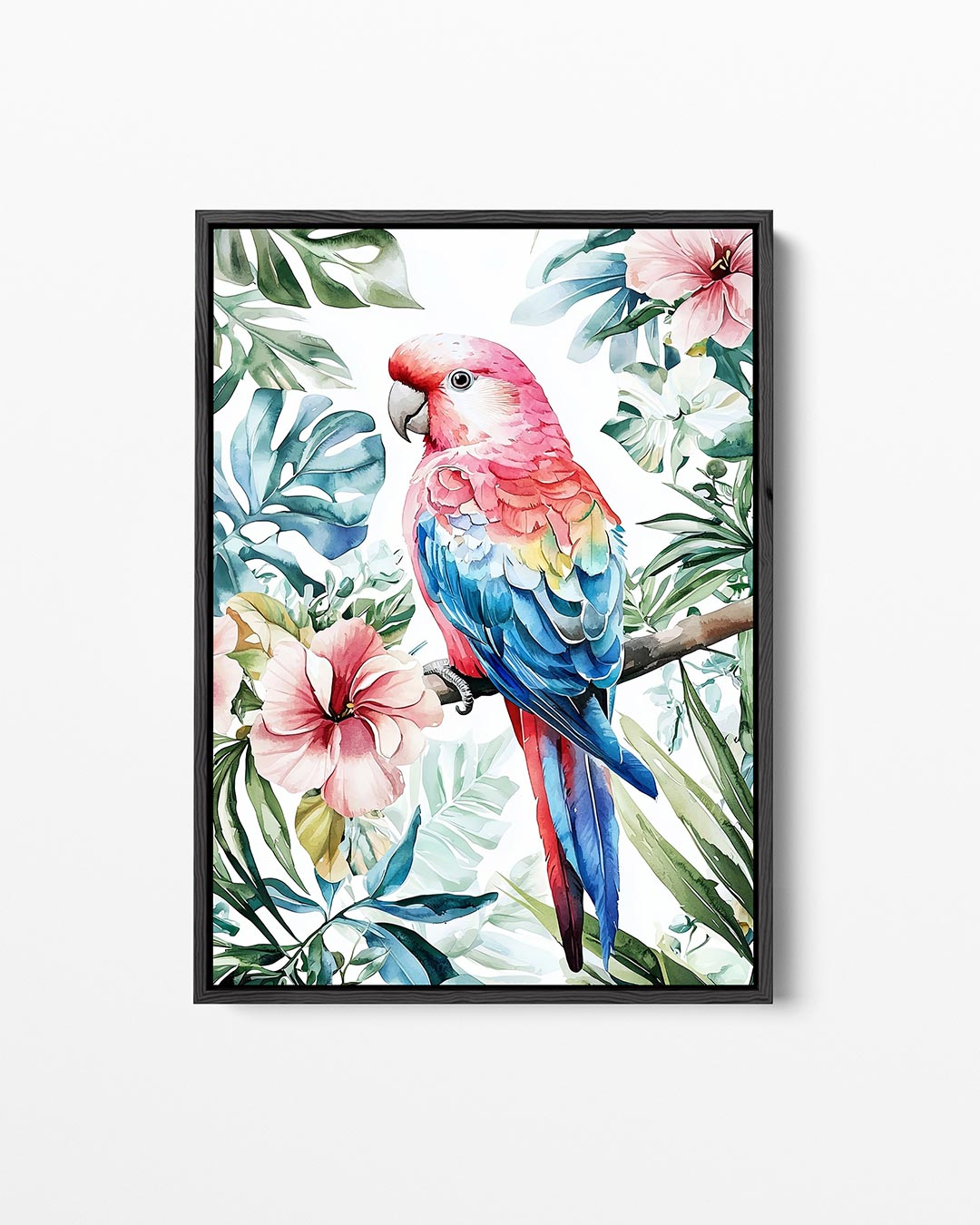 Vrolijke papegaai – staand wanddecoratie kunstwerk