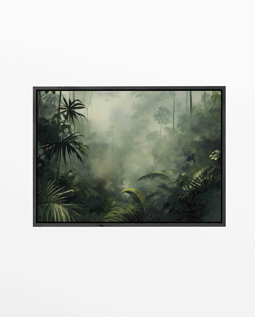 Mysterieuze jungle – liggend jungle kunstwerk