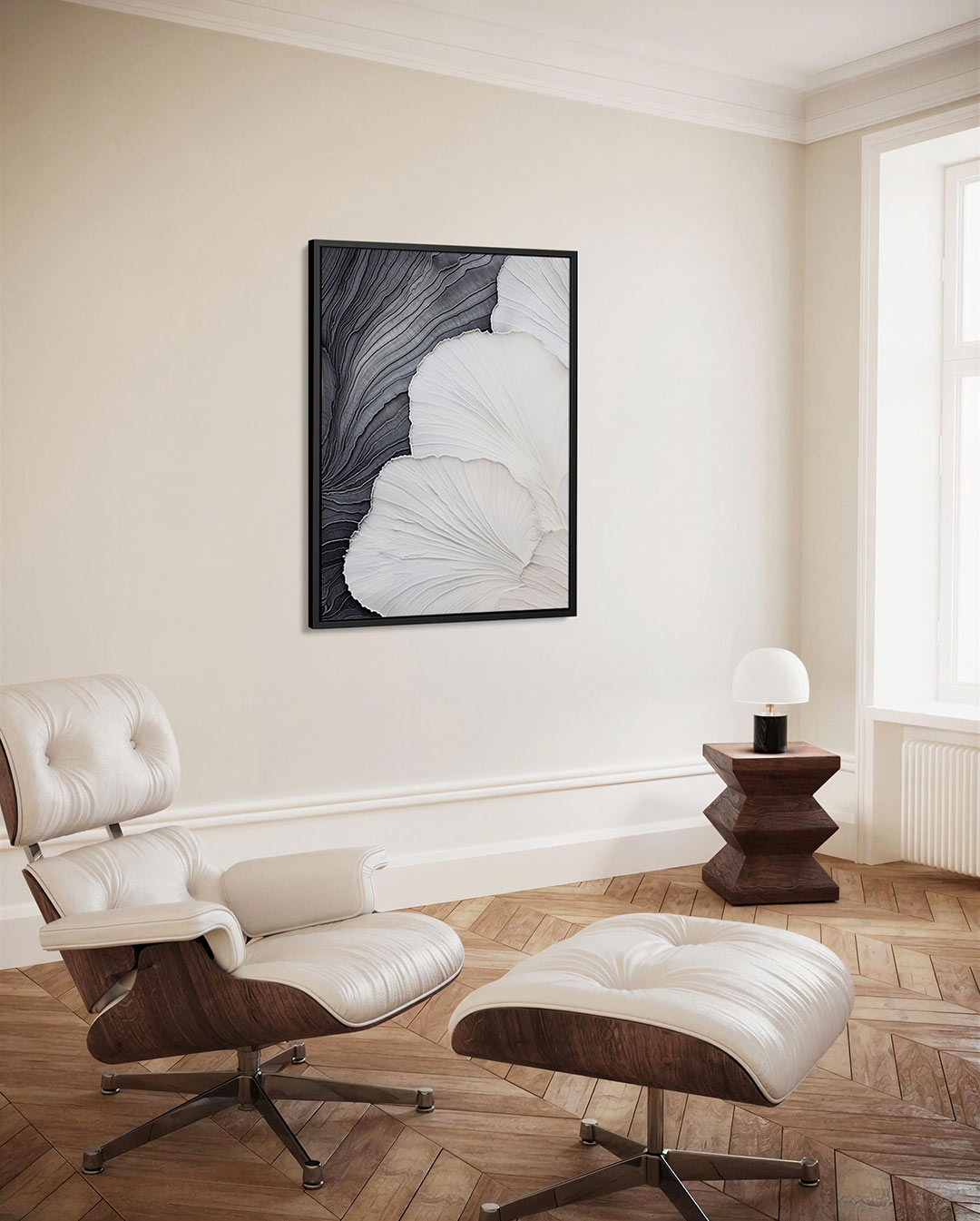 Organische lijnen – staand wanddecoratie kunstwerk